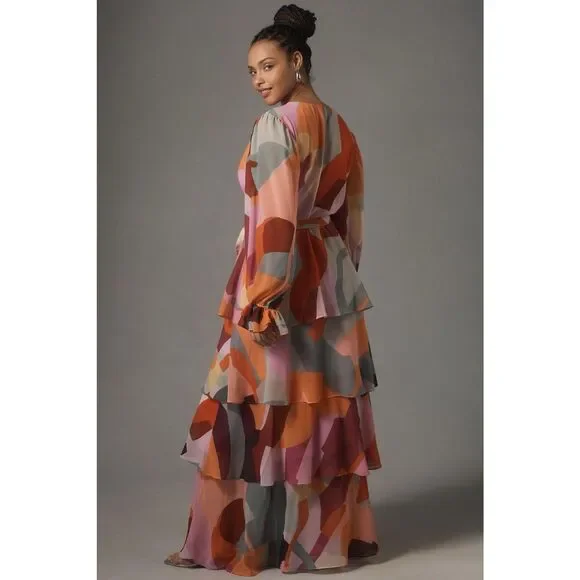 chinese dress ladies HUTCH Lindie Dress - Vibrant Psychedelic Swirl main image 0
